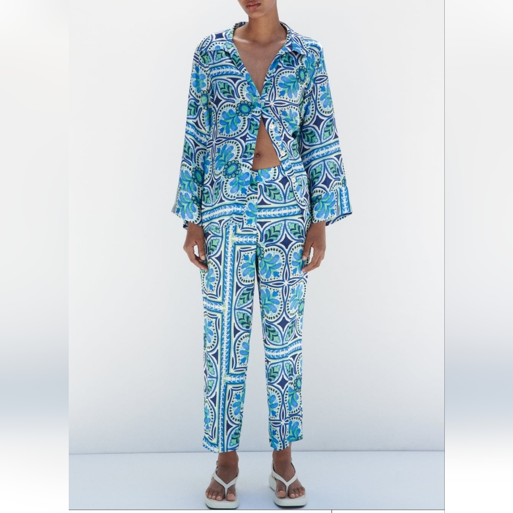 Zara Print Pant Set